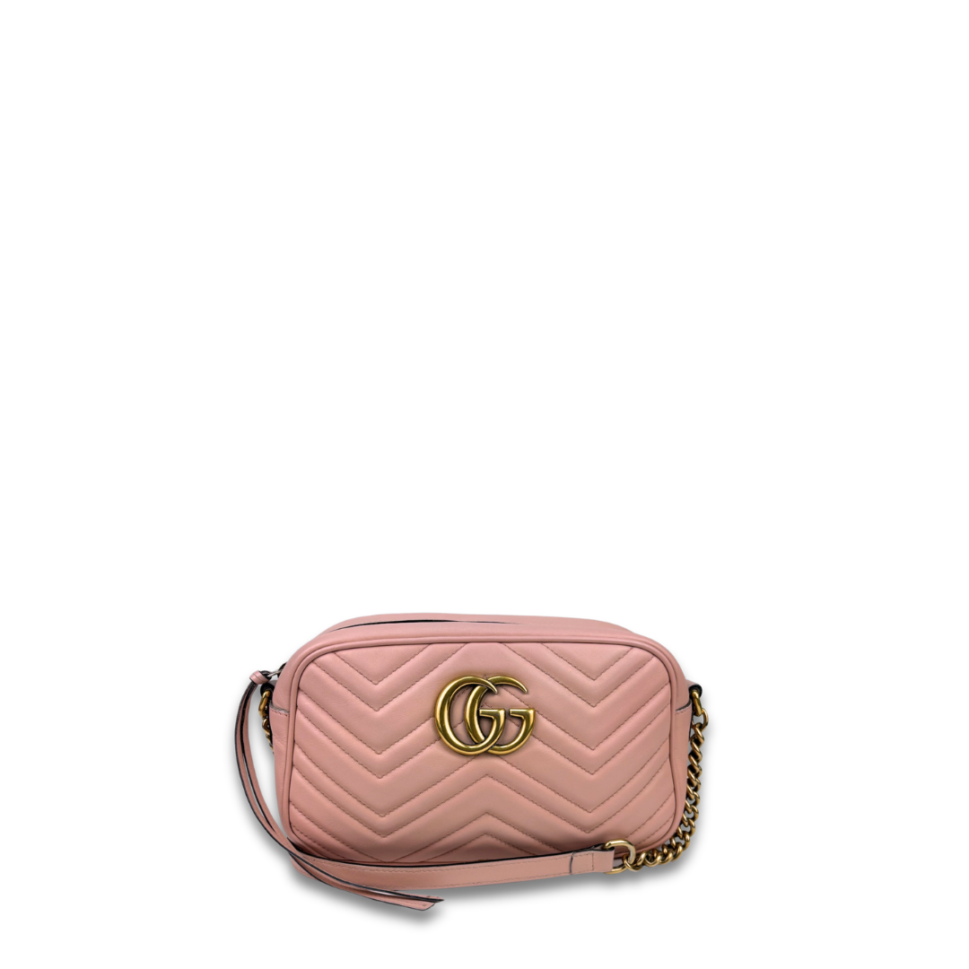 Gucci Pink Marmont Camera Bag