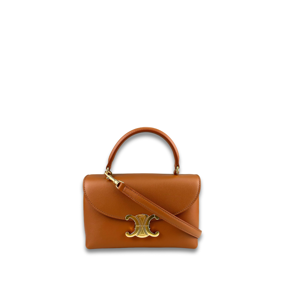 Celine Smoked Brown Teen Nino Top Handle Bag