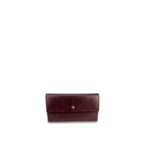 Louis Vuitton Mat Burgundy Porte Tresor International Wallet