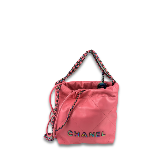 Chanel Rainbow Hardware Mini Chanel 22