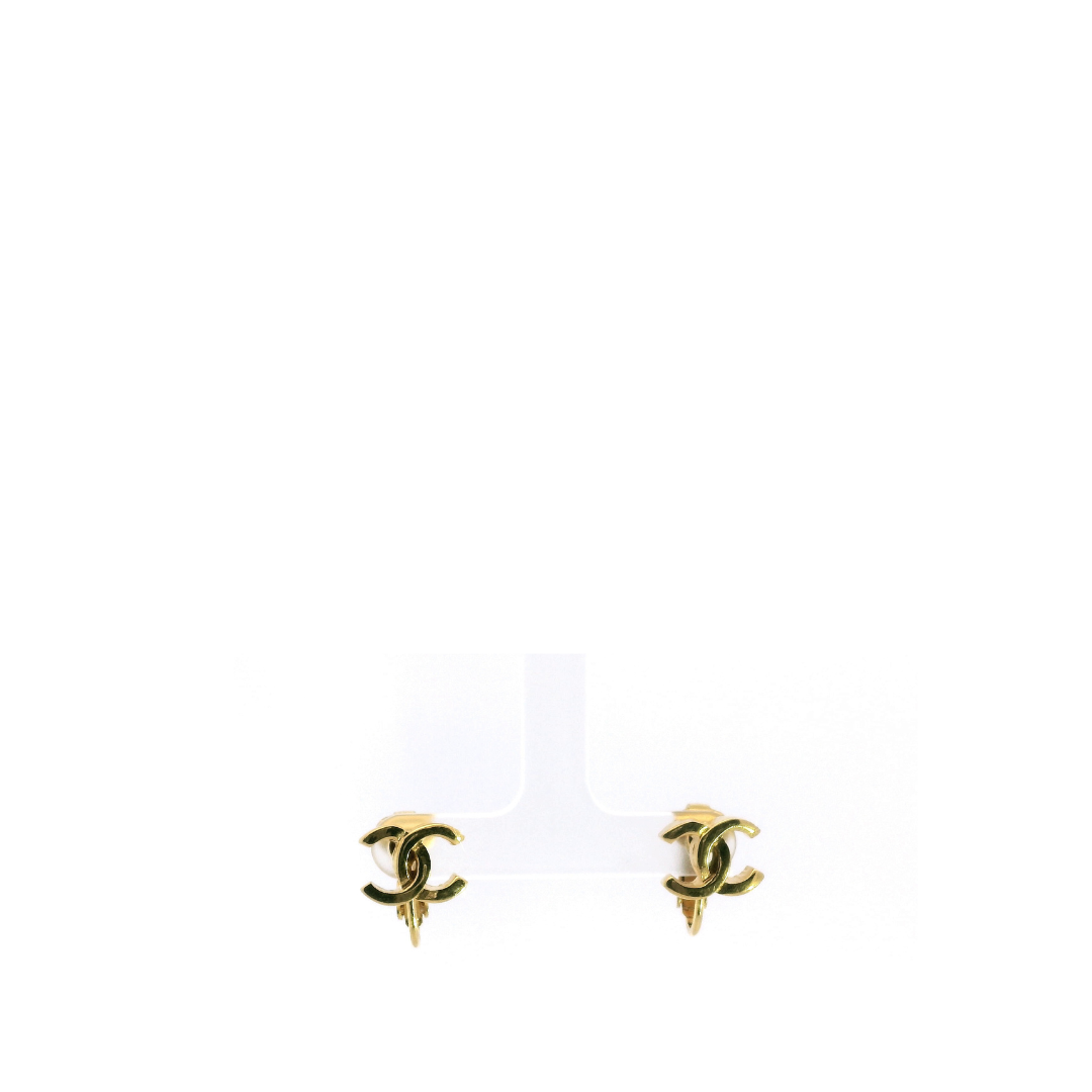 Chanel Dainty CC Huggie Clip-On Earrings