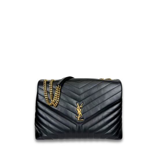 YSL Large Loulou Black Shoulder Bag