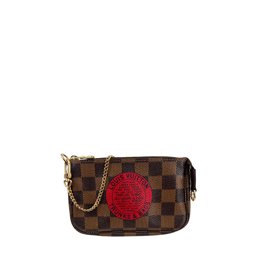 Louis Vuitton Damier Ebene Trunks and Bags Mini Pochette Accessoires