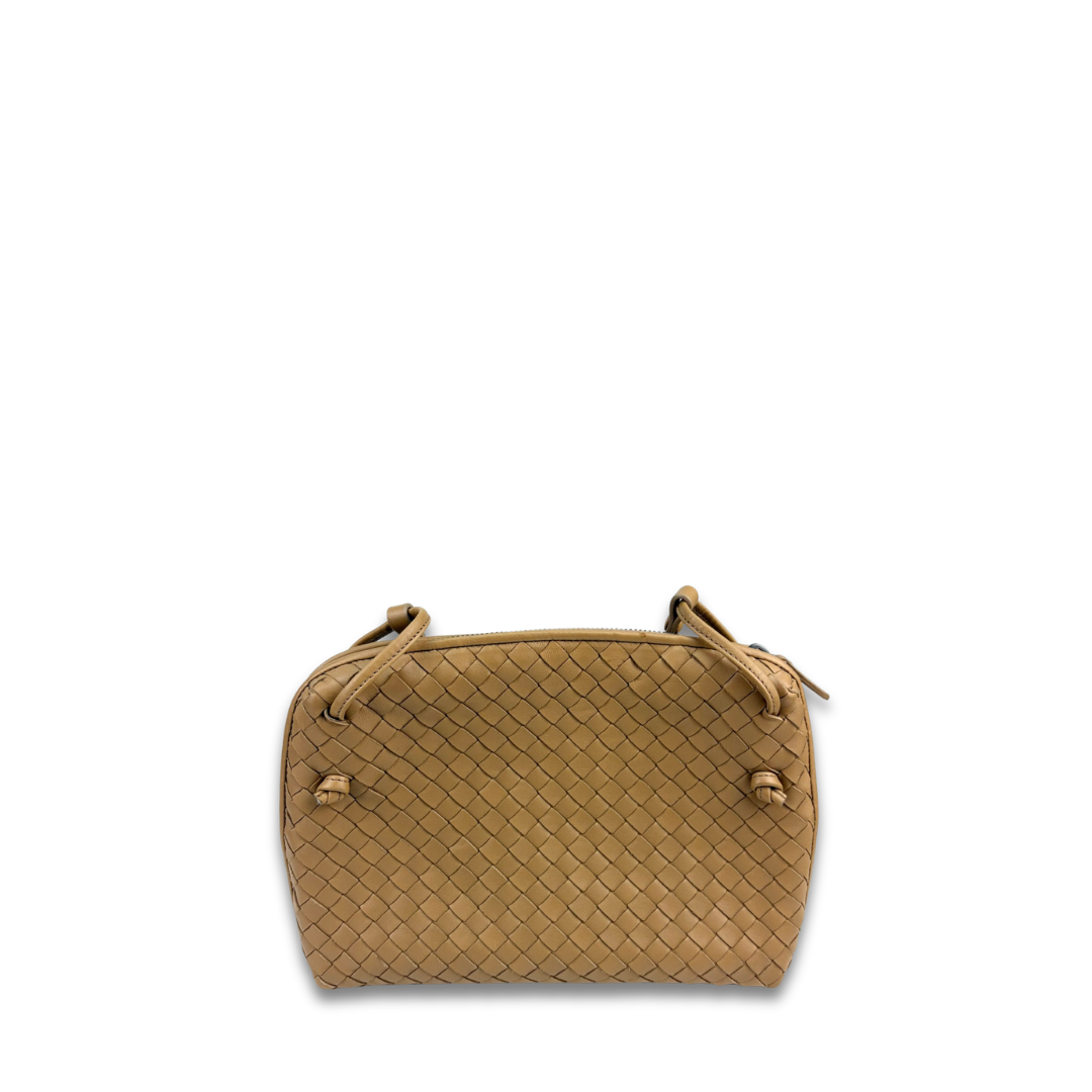 Bottega Veneta Beige Intrecciato Nodini Crossbody