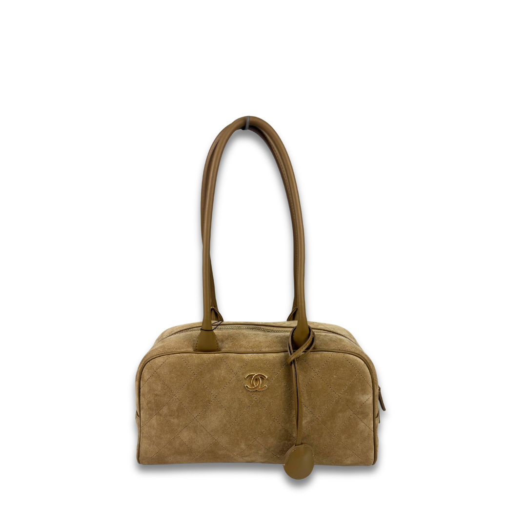 Chanel Suede Large Perfect Bowling Bag