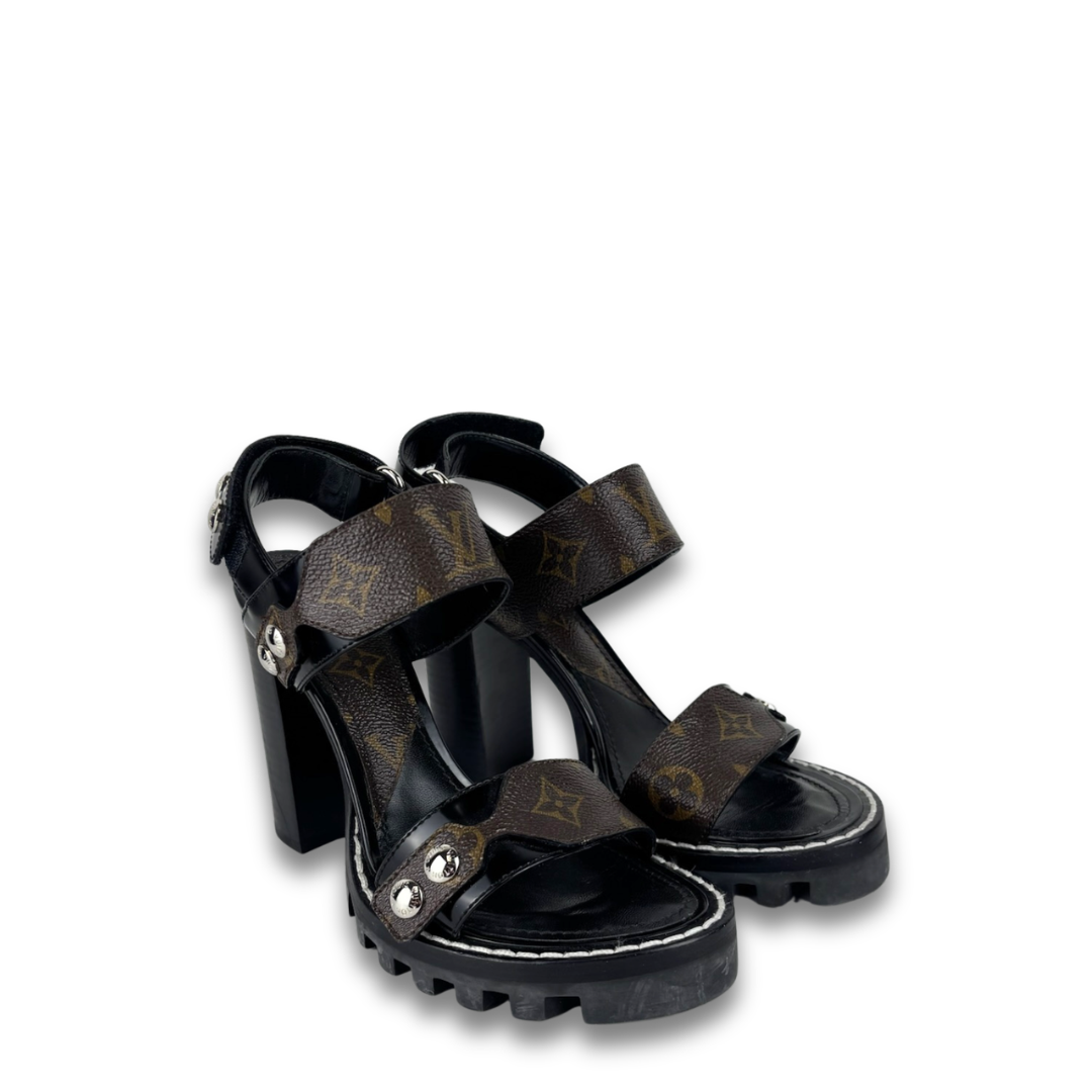 Louis Vuitton Star Trail Platform Sandals - Size 37