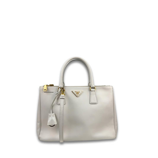 Prada Medium White Galleria Tote