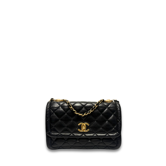 Chanel Button On Top Flap Bag