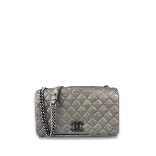 Chanel Metallic Large City Rock Flap Bag