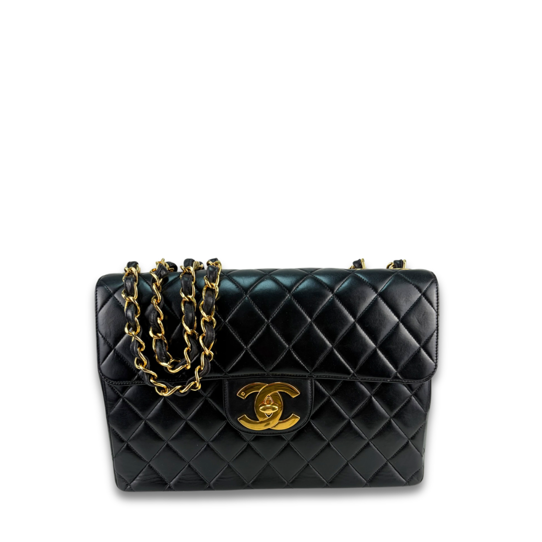 Chanel Vintage Classic XL CC Jumbo Single Flap