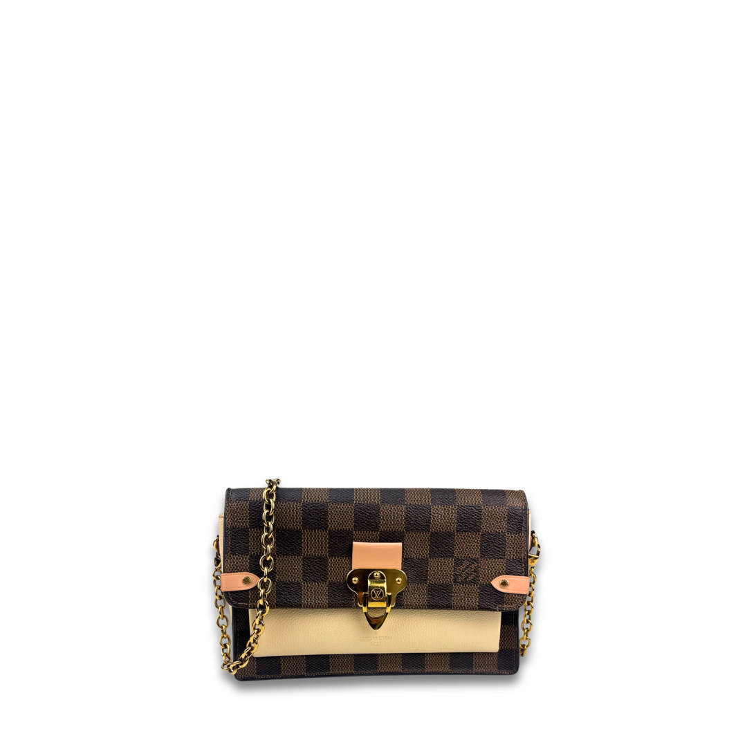 Louis Vuitton Damier Ebene Vavin Chain Wallet