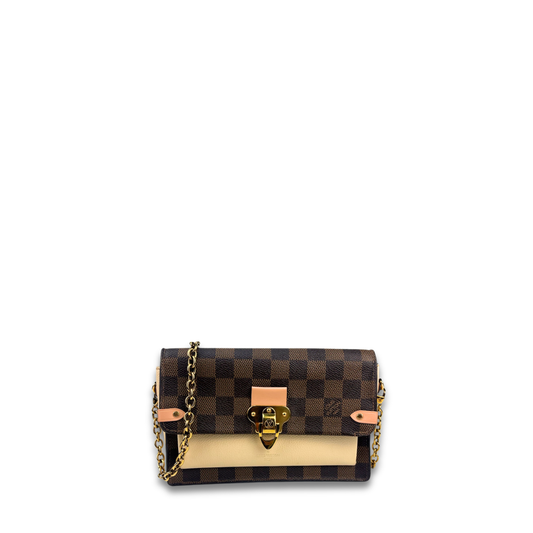 Louis Vuitton Damier Ebene Vavin Chain Wallet