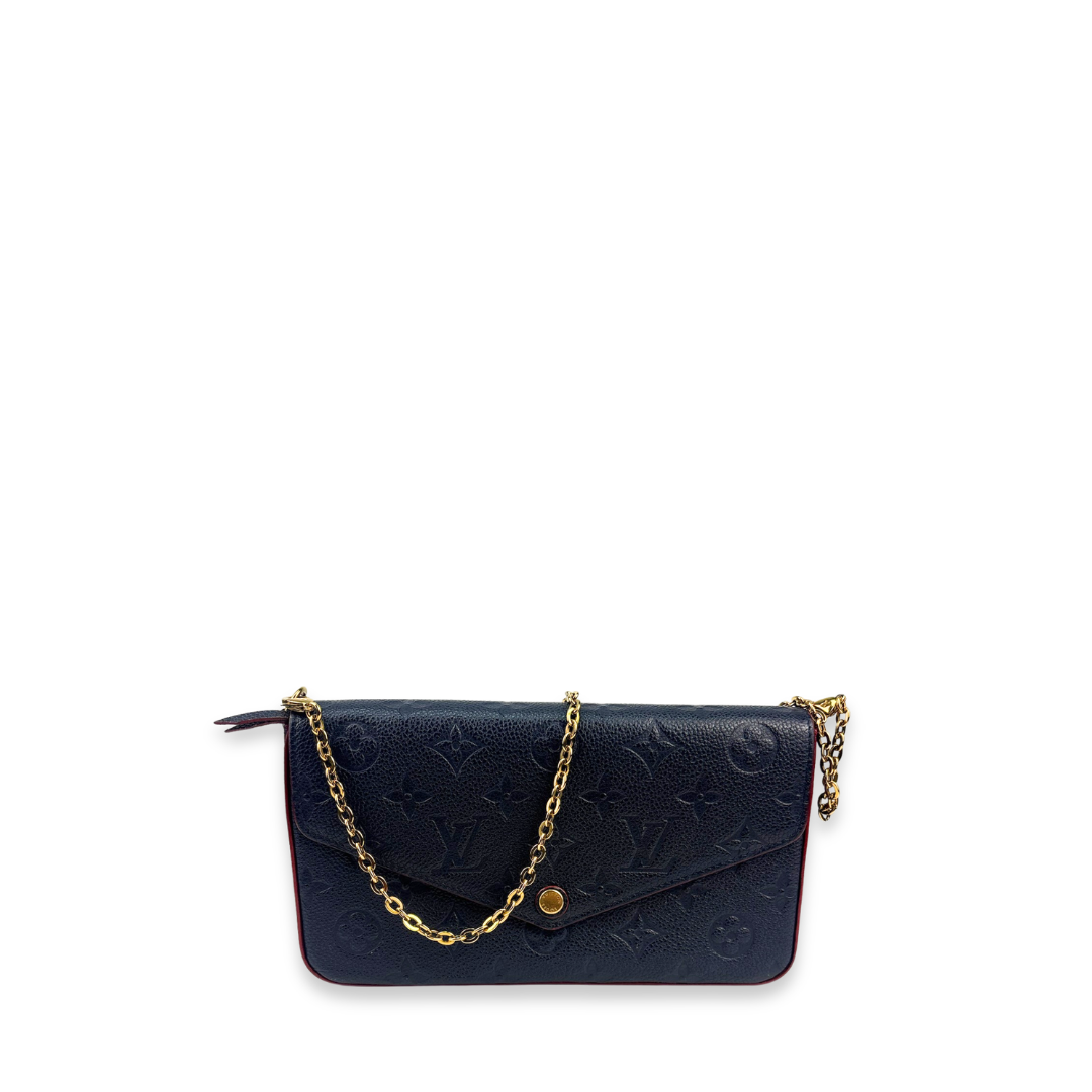 Louis Vuitton Navy Empreinte Pochette Felicie