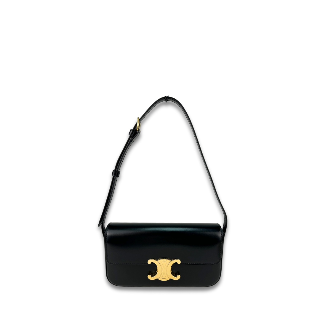 Celine Leather Claude Shoulder Bag