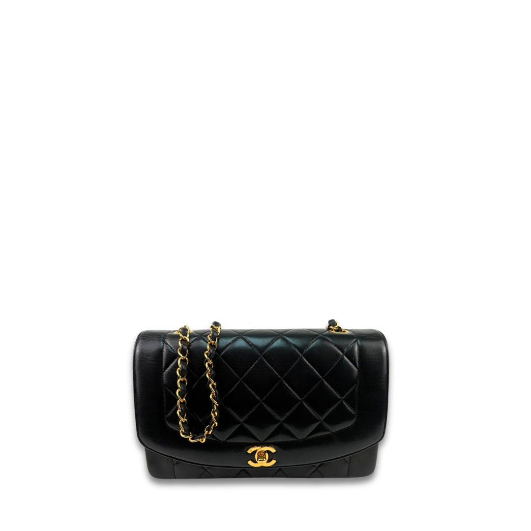 Chanel Medium Lambskin Diana Single Flap