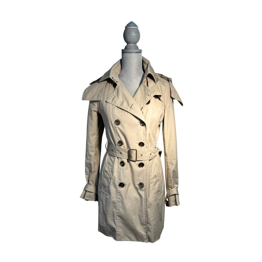 Burberry Brit Lined Trench Coat - Size 6