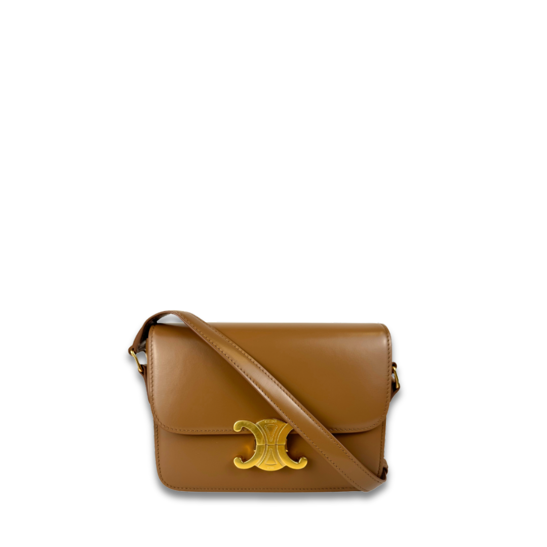Celine Bronze Teen Triomphe Bag