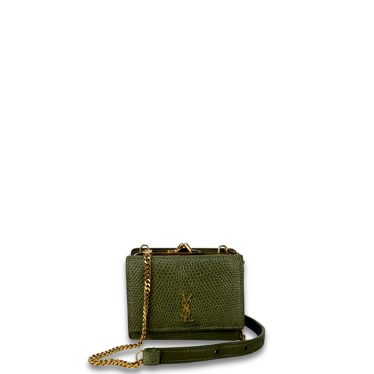 YSL Mini Lizard Belt Wallet