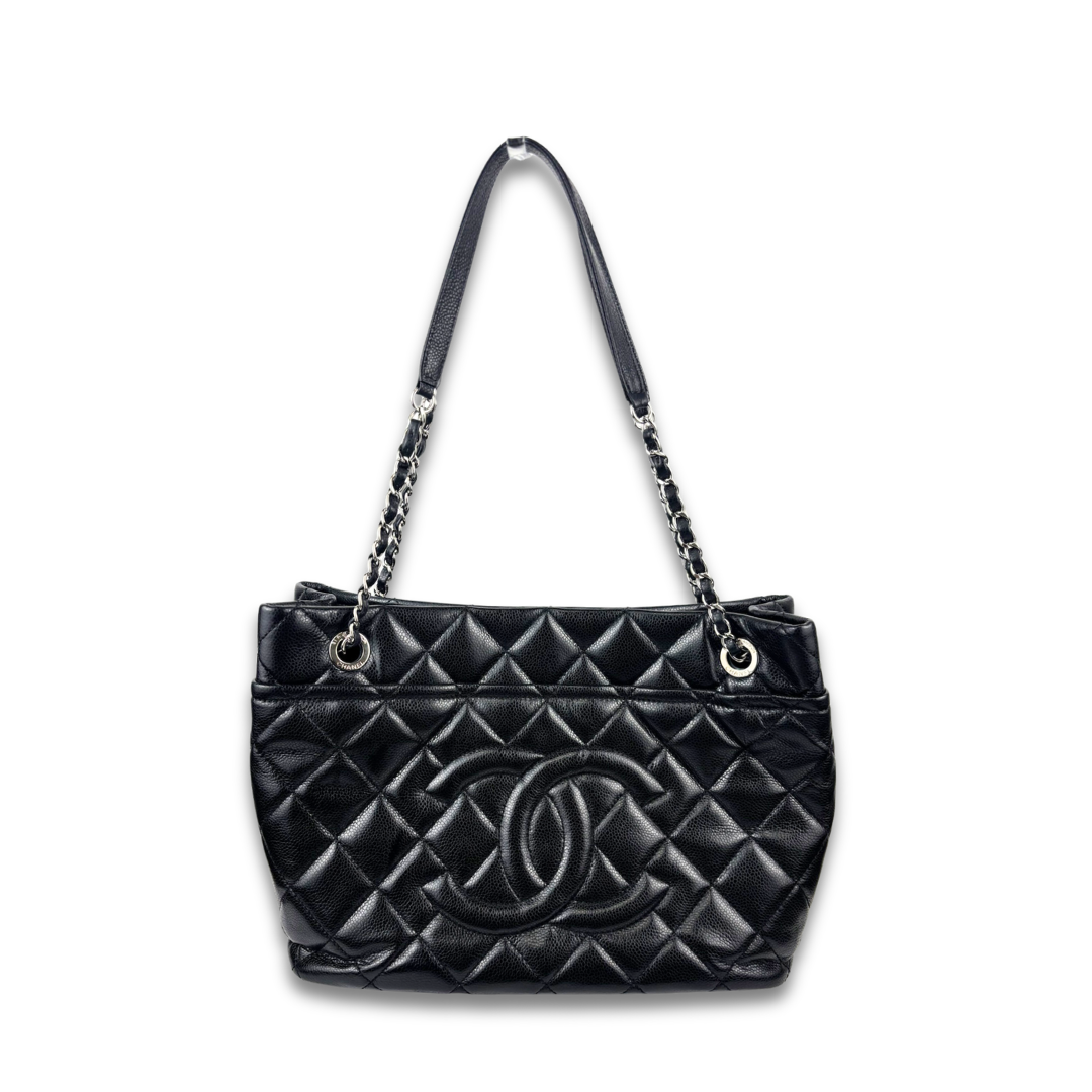 Chanel Black Caviar Soft Timeless CC Tote