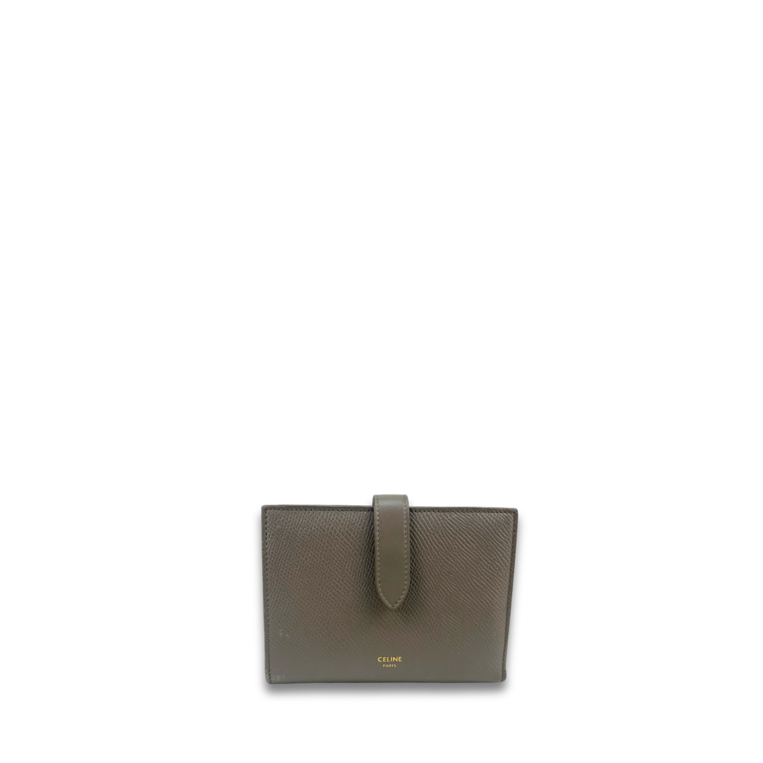 Celine Grey Medium Strap Wallet