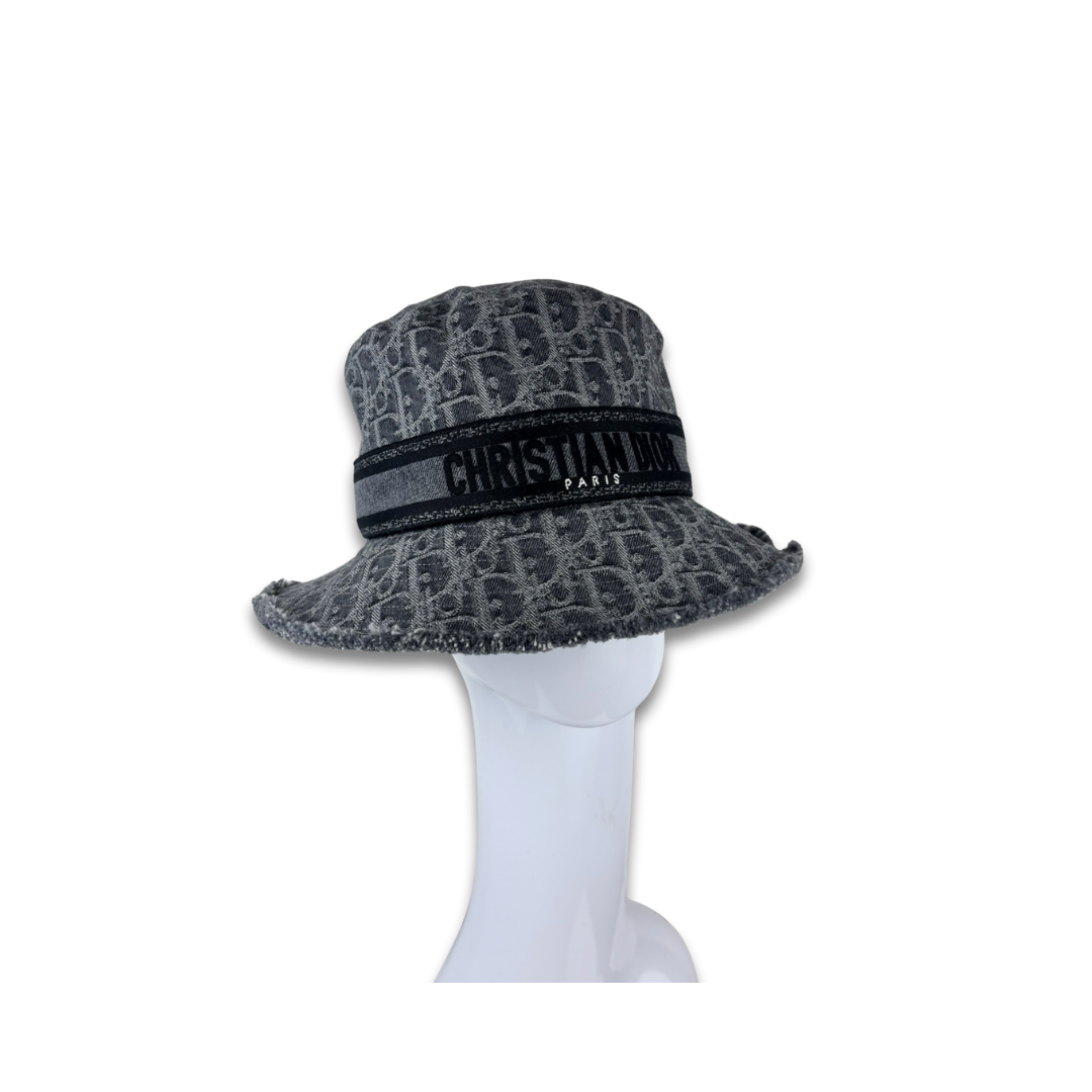 Dior D-Bobby Oblique Small-Brim Bucket Hat