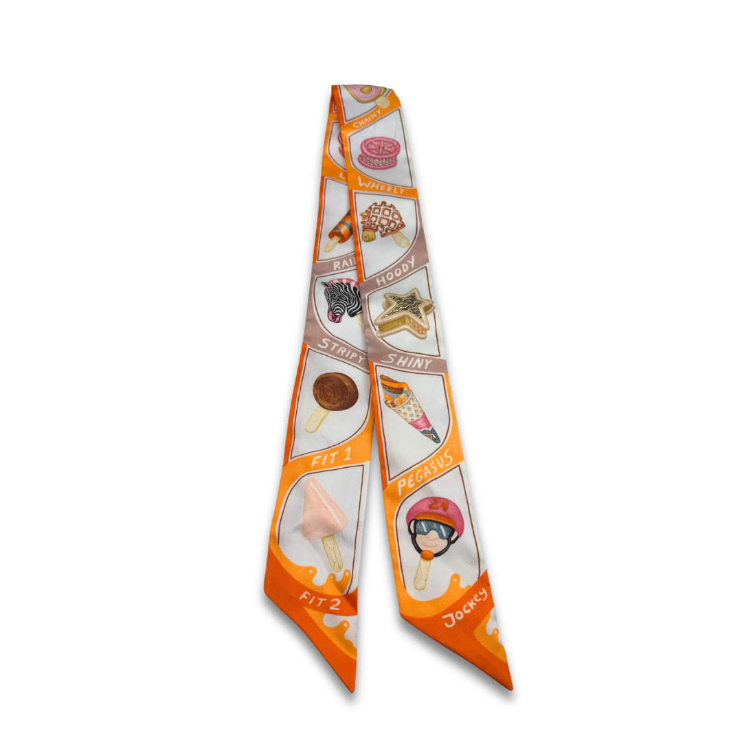 Hermès Funny Ice Cream Silk Twilly
