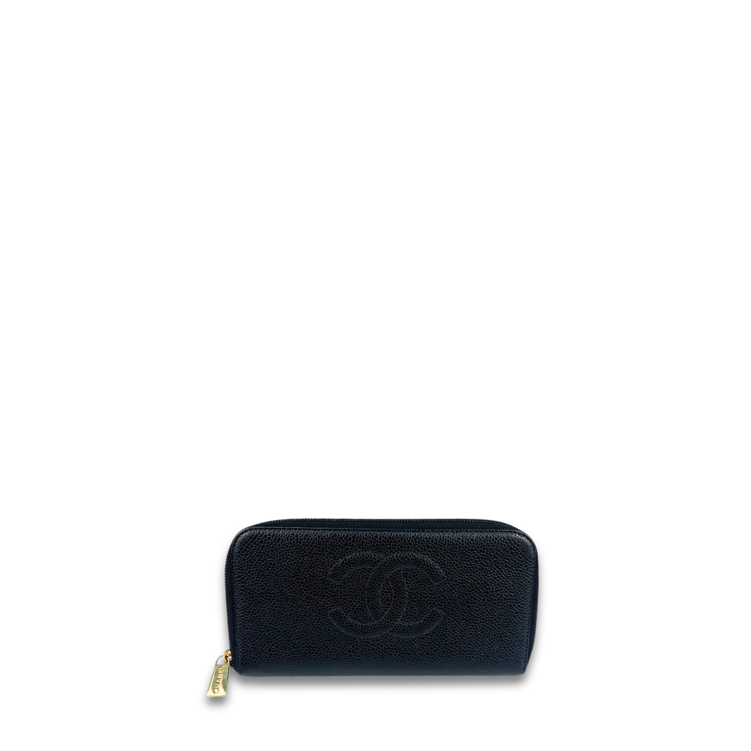 Chanel CC Timeless Zip Around Wallet