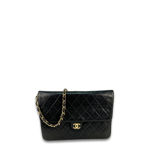 Chanel Black Pushlock Shoulder Bag