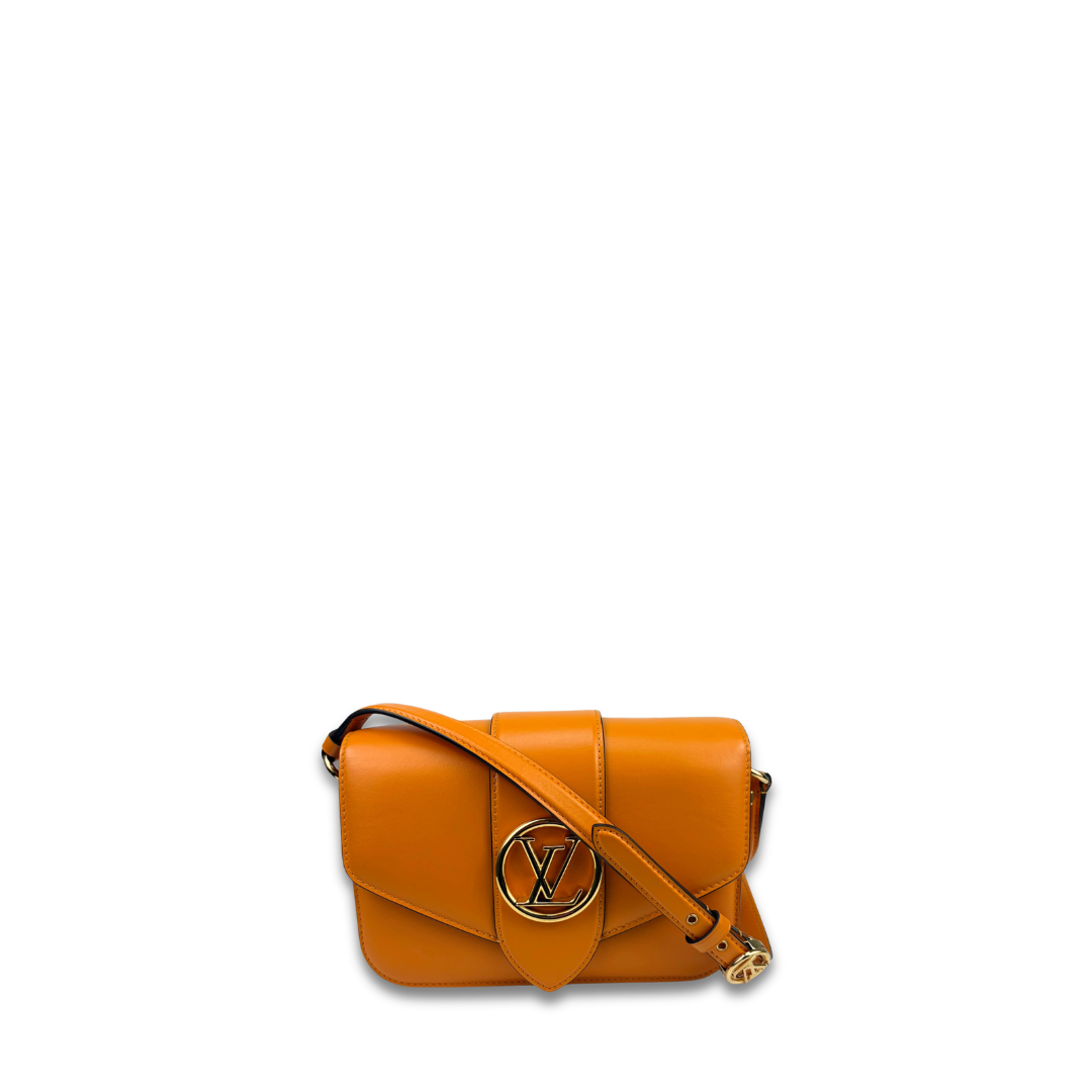 Louis Vuitton Orange Pont 9 Flap Bag