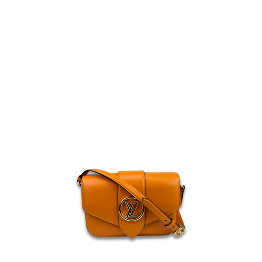 Louis Vuitton Orange Pont 9 Flap Bag