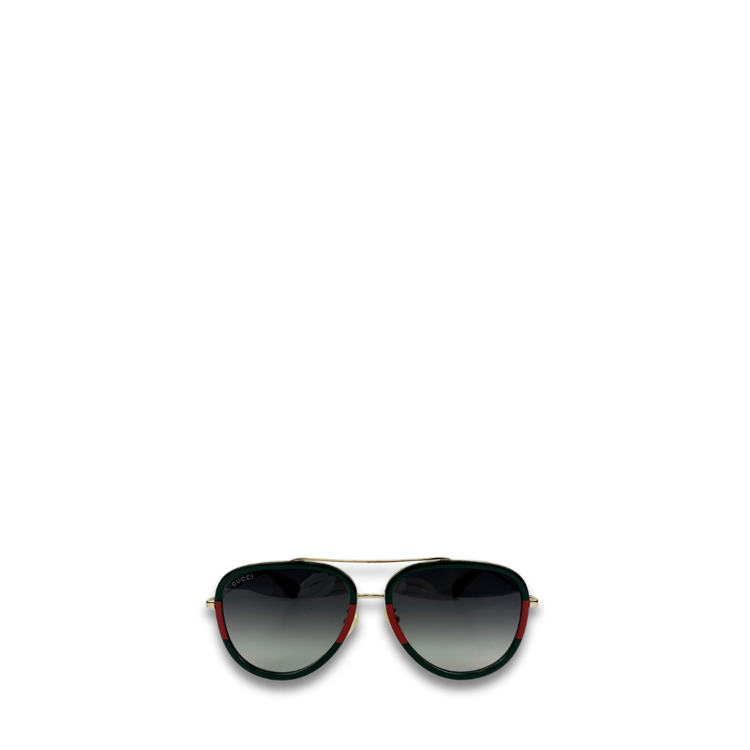 Gucci Metal Web Aviators
