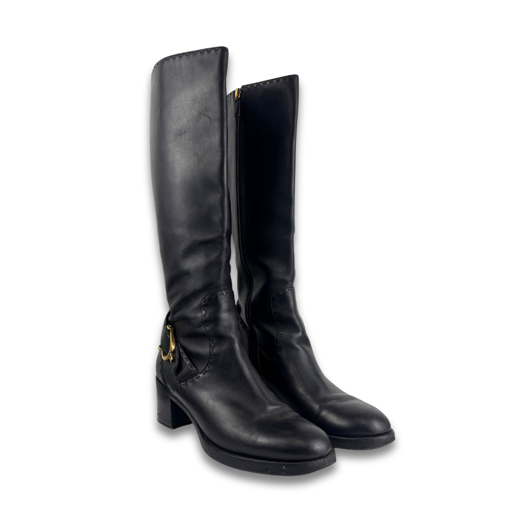 Gucci Horsebit Riding Boots - Size 40
