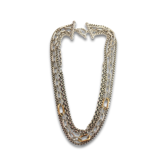 David Yurman Four Strand Toggle Necklace