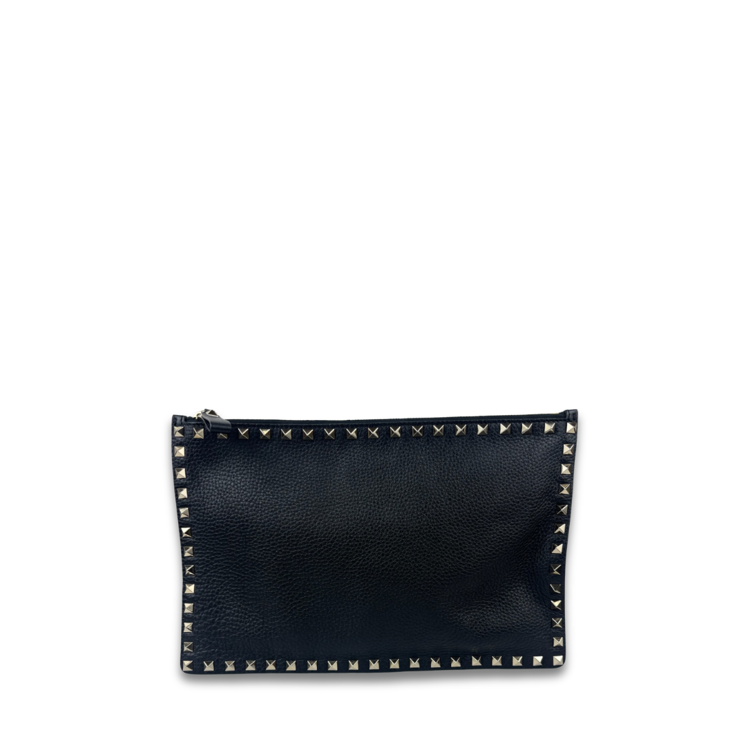 Valentino Rockstud Zipper Clutch