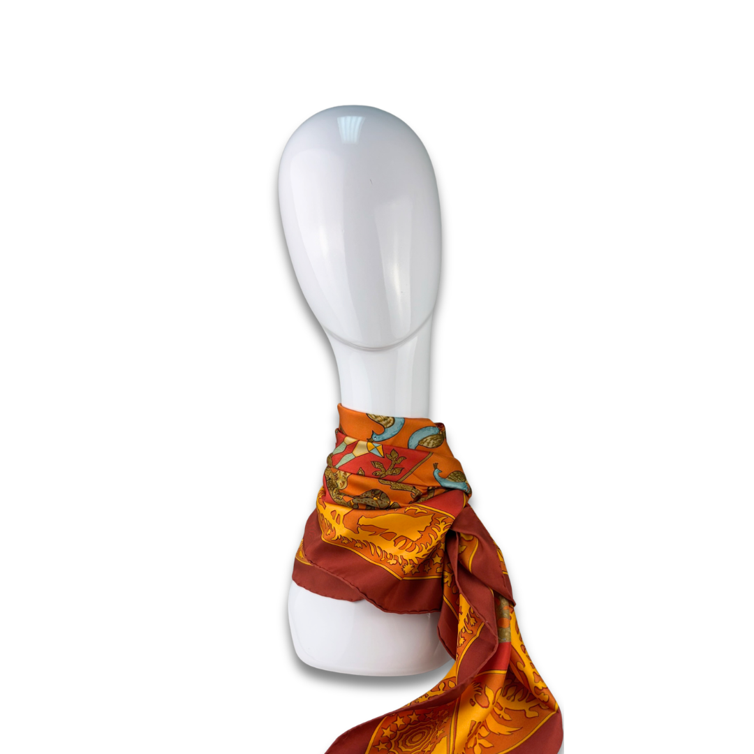 Hermès 'Early America' Silk Scarf 90