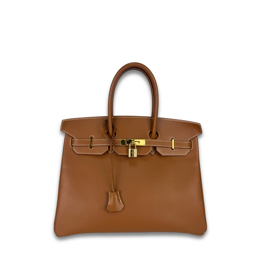 Hermès Courchevel Birkin 35 Gold
