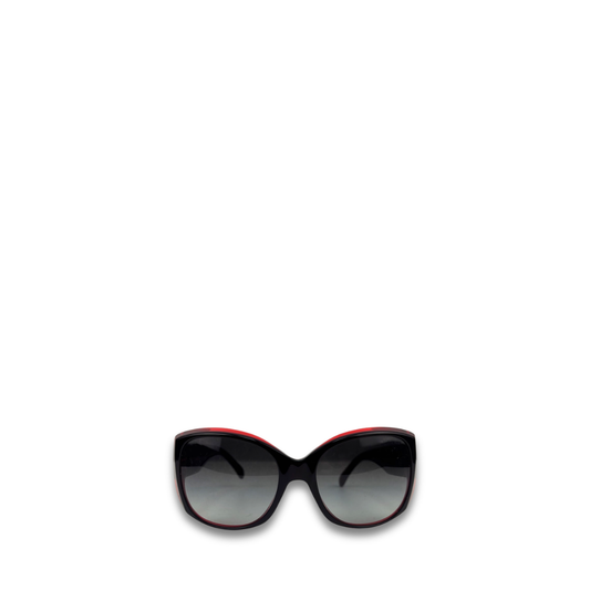 Chanel Burgundy Oversized Sunglasses