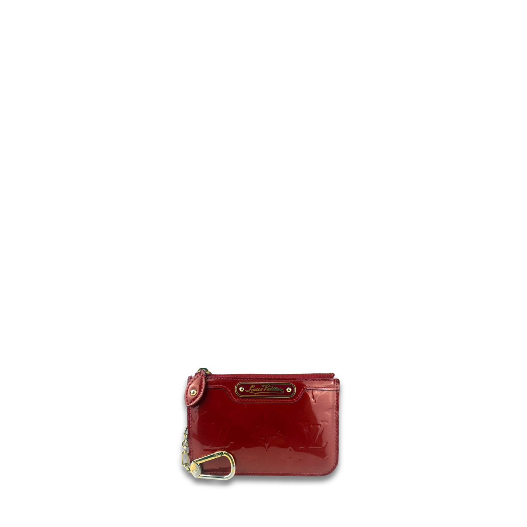 Louis Vuitton Red Vernis Key Pouch