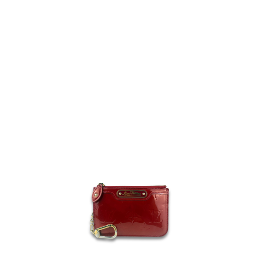 Louis Vuitton Red Vernis Key Pouch
