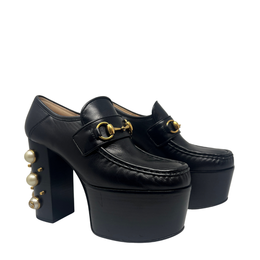 studded gucci loafers