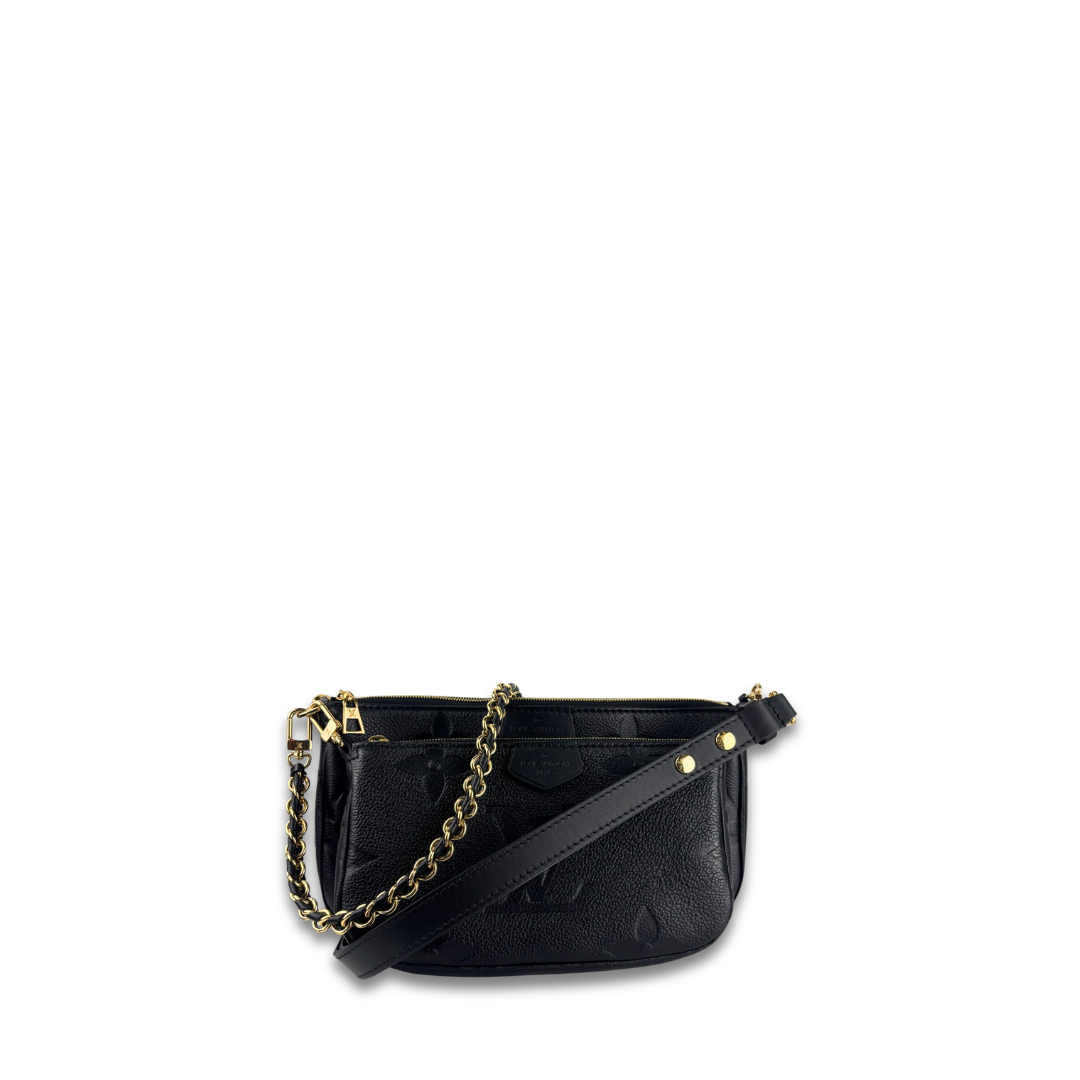 Louis Vuitton Black Empreinte Multi Pochette Accessoires