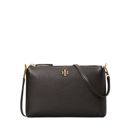 Tory burch pebbled leather hot sale top zip crossbody bag