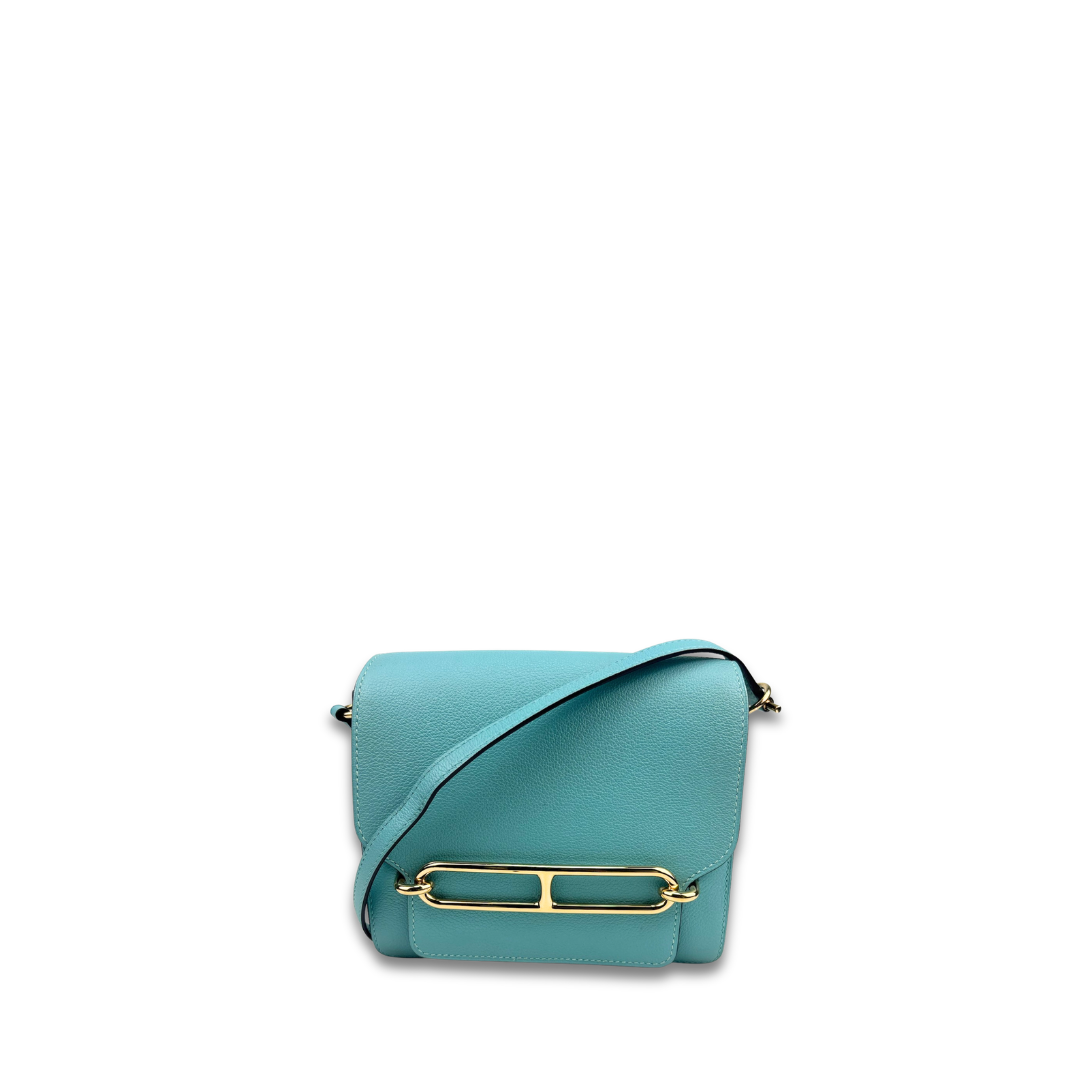 Hermès Swift Tiffany Blue Roulis Mini