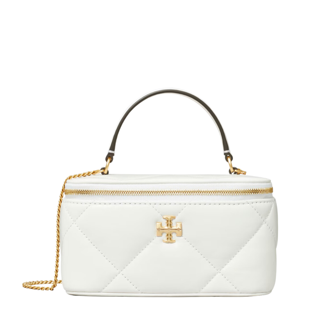 【Tory Burch】Kira Diamond Quilt Vanity Case Kira Diamond Quilt Vanity Case: Women's Designer Mini Bags