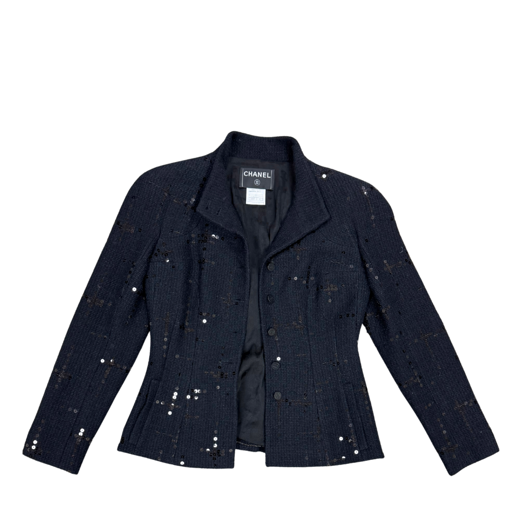 Chanel Sequin Tweed Blazer