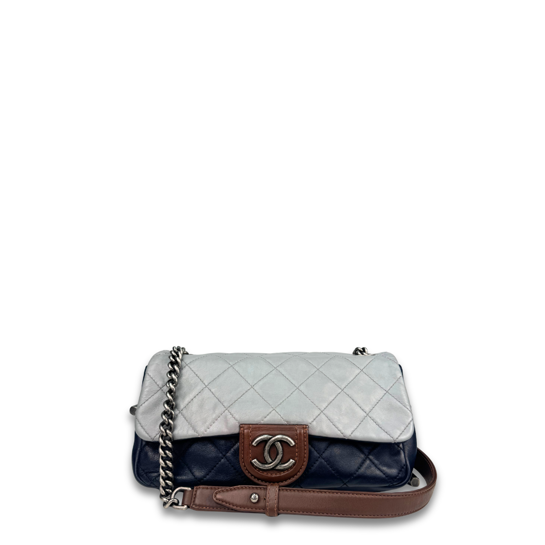 Chanel Tricolor Calfskin Chic Flap Bag