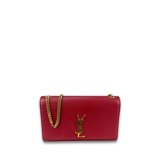 YSL Red Medium Kate Chain Bag