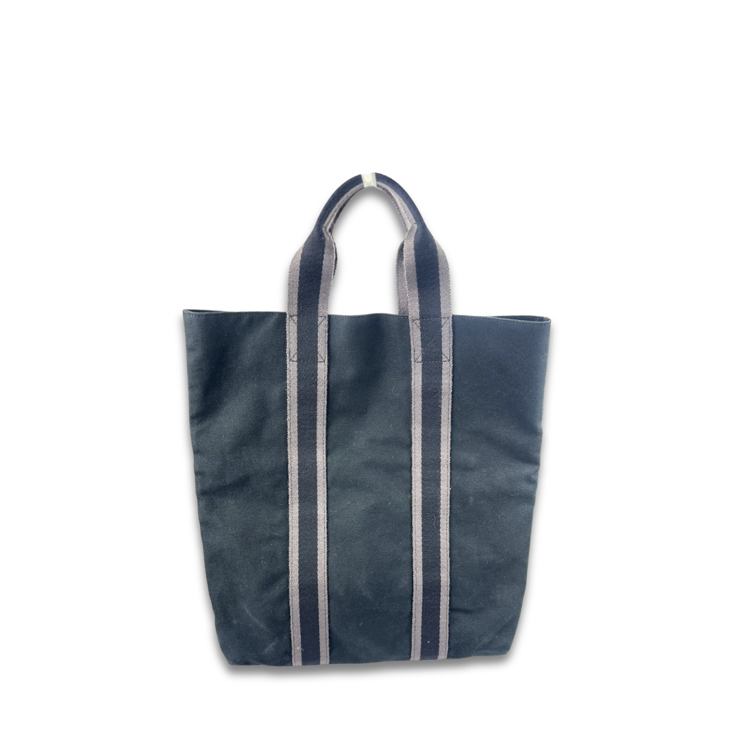 Hermès Black Cabas Canvas Tote