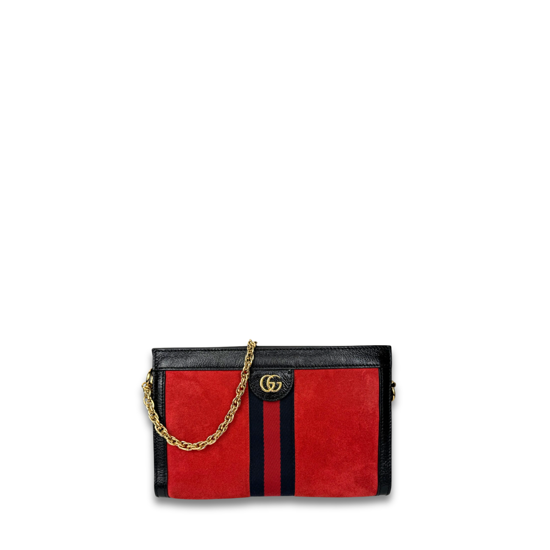 Gucci Ophidia Medium Suede Shoulder Bag