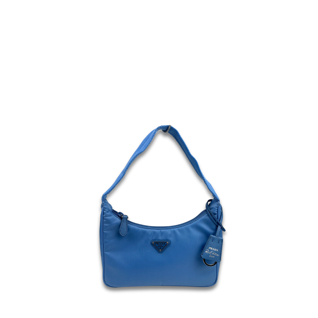 Prada Blue Nylon Re-Edition 2000 Bag